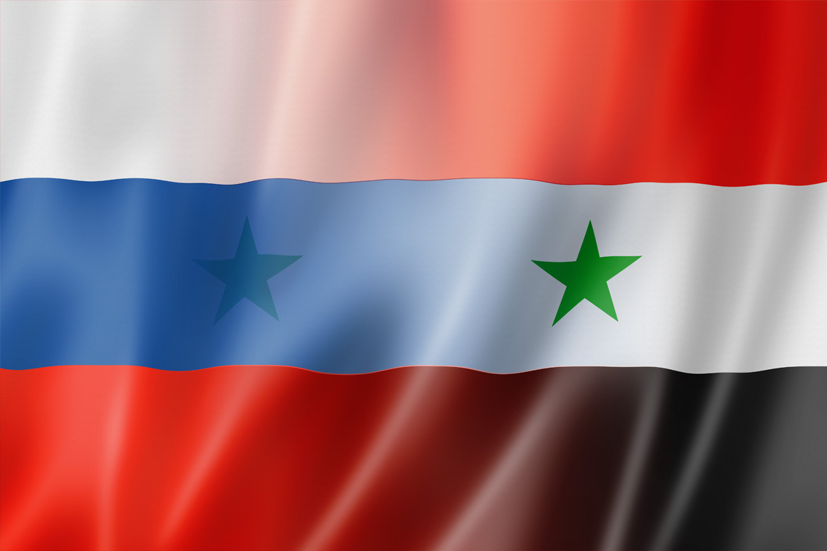 استمرار تدفق السلاح الروسي الى سوريا Russia-Syria-Flag-Blend