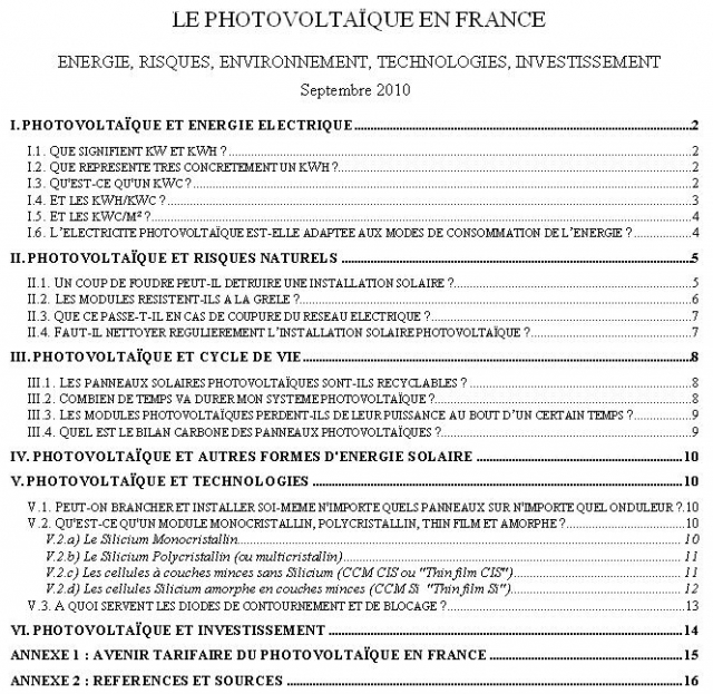 Information générale sur le photovoltaïque en France 1285275560cDLmb4