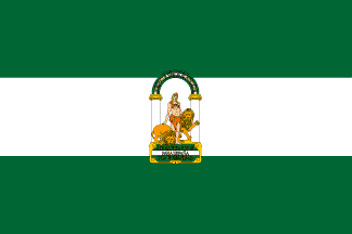 Campaña electoral del PSOE de Andalucía. Bandera_andalucia_con_escudo