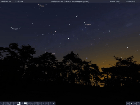 Stellarium (Taevakehade vaatamise programm) Stellarium