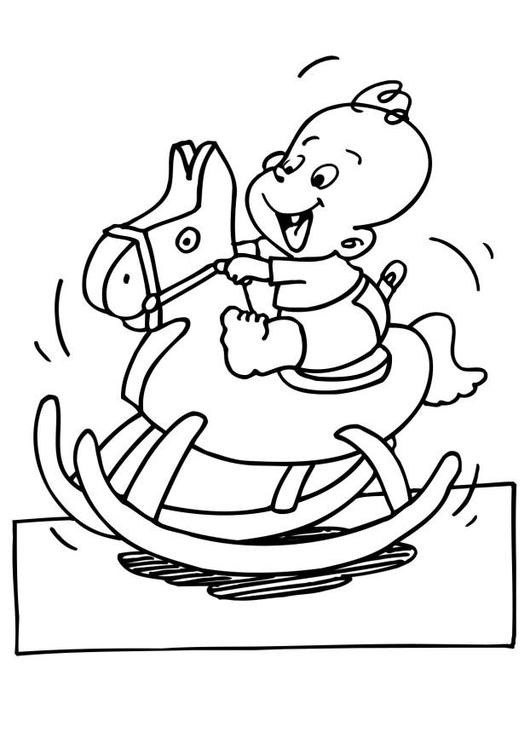 coloriage de bébé Fr-images-coloriages-colorier-photo-bebe-sur-cheval-darson-p6607