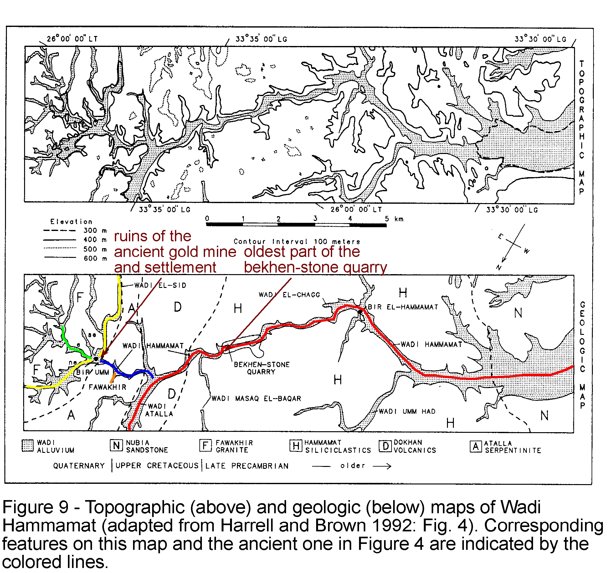 Wadi Hammamat Harrell_Papyrus_Map_fig-9