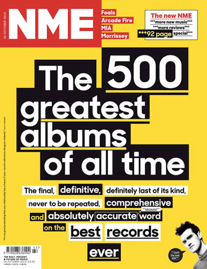 Los Smiths encabezan la lista de los 500 mejores álbumes de todos los tiempos, de “NME” Nme-28-10-13