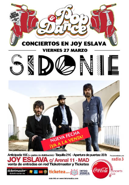 Sidonie anuncian una segunda fecha en la sala Joy Eslava de Madrid Sidonie-21-11-14