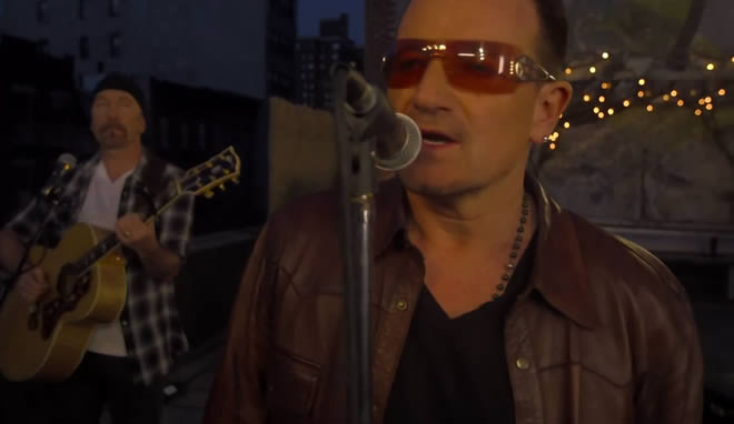 U2 se suman con un vídeo a la campaña “agit8” U2-18-06-13