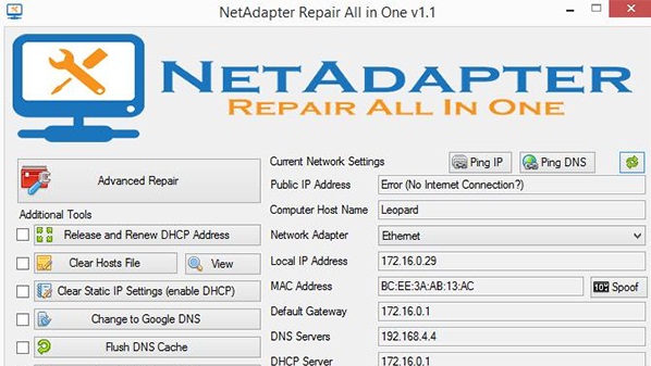 برنامج NetAdapter Repair All In One لاصلاح مشاكل انقطاع الانترنت NetAdapter-Repair-All-In-One