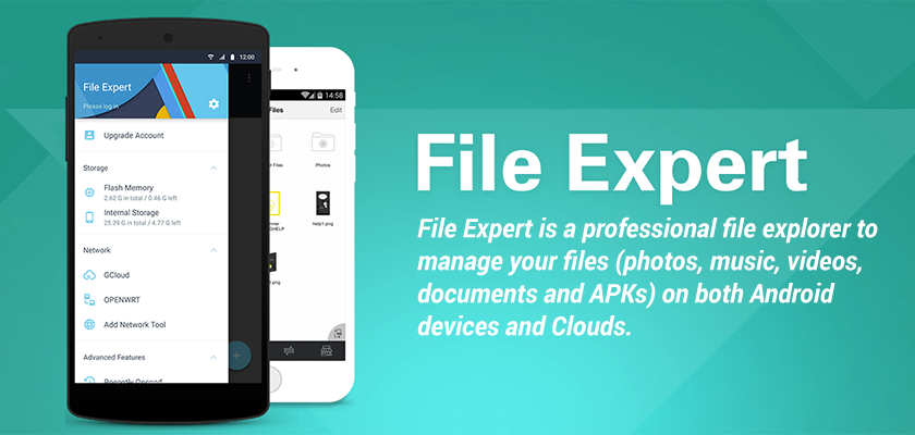 تطبيق File Expert لإدارة الملفات في الاندرويد File-Expert-File-Manager