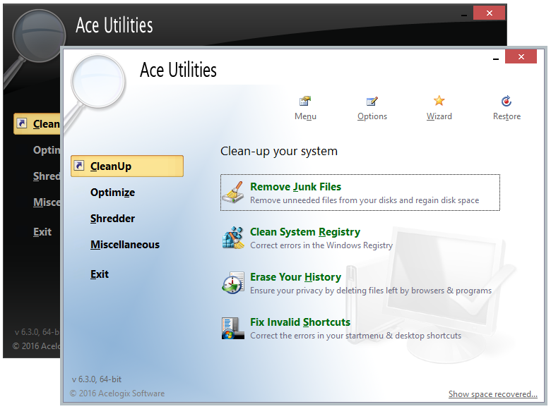 برنامج Ace Utilities لاصلاح مشكلات النظام وتنظيف الجهاز Ace-Utilities