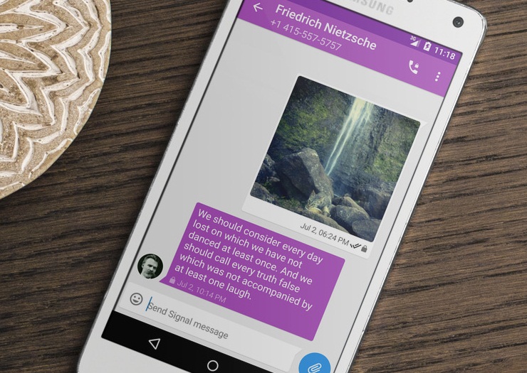 تطبيق Signal لعمل مكالمات صوتية مجانية آمنة Signal-Private-Messaging