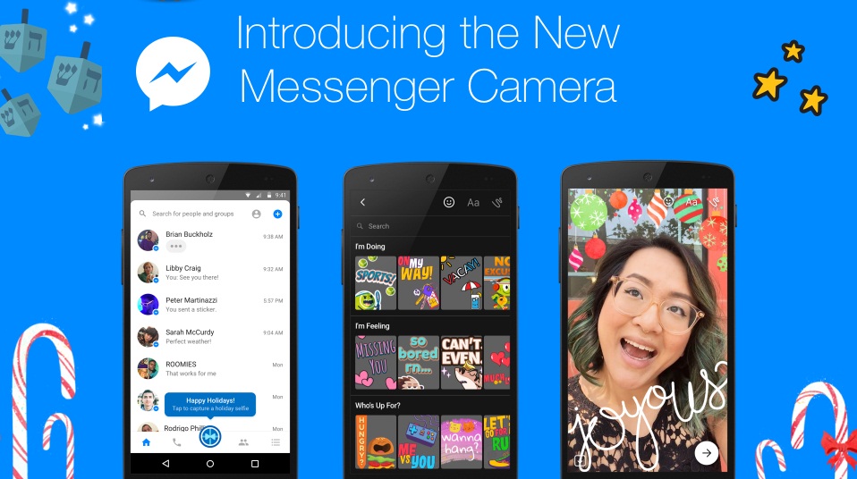 تحديثات رائعة لفيس بوك ماسنجر للاندرويد و IOS خاصة بالكاميرا Newsroom-cover