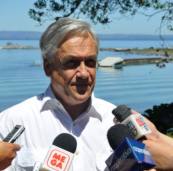 Piñera reconoce visita de Rockefeller. Sebastianpinera