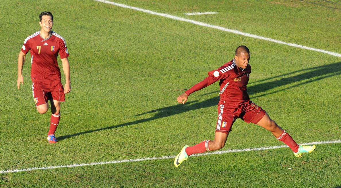 Jugadores del Málaga Club de Fútbol con la selección Rondon_venogol