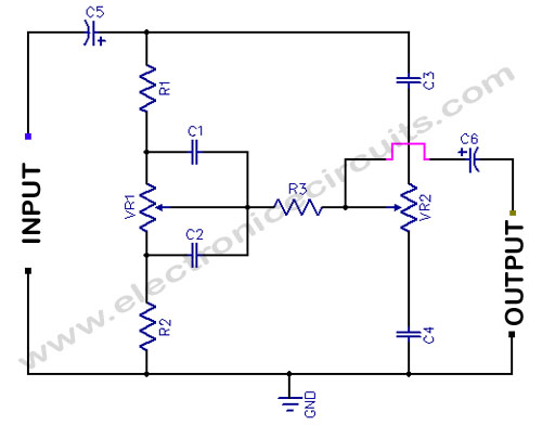 simple Subwoofer control circuit Bass-Treble-Tone-Control-Circuit-diagram