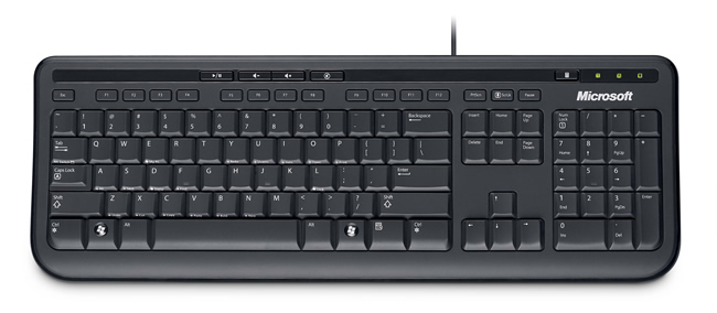 اعرف اكثر عن لوحات المفاتيح Keyboards Microsoft_Wired_Keyboard_600