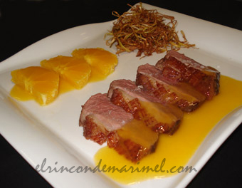 Magret de pato con salsa de naranja Magret-pato-naranja