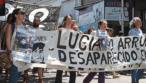 A 5 años de su desaparición, apareció muerto Luciano Arruga  Marcha-por-Luciano-Arruga