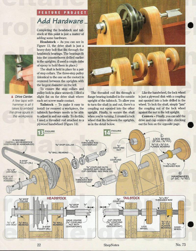 Torno para Madeira / Mini-lathe / Mini torno MINITORNO-07-copia