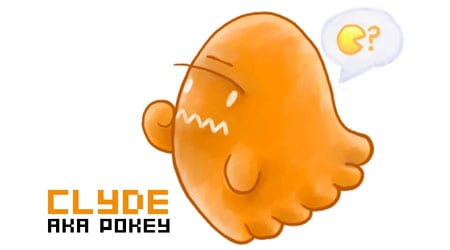 Historia de los fantasmas pacman Pacman-clyde