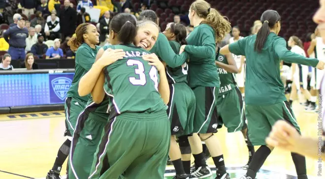 Season ends for UDM women; CMU & EMU advance Rp_primary_KSUCelebrate030911