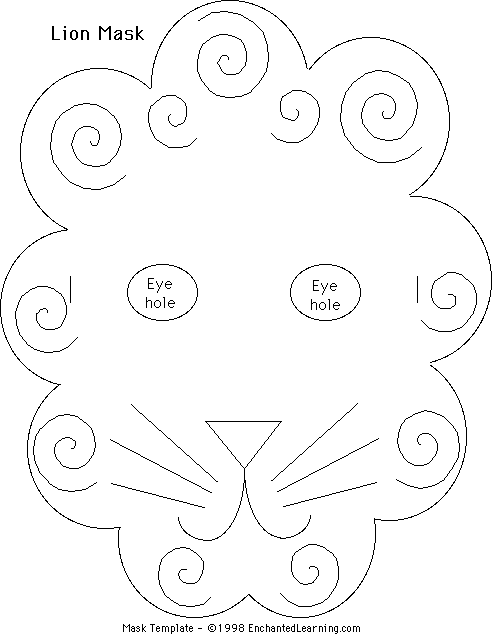 عمل قناع للاطفال رووعه جديد Masktemplate3