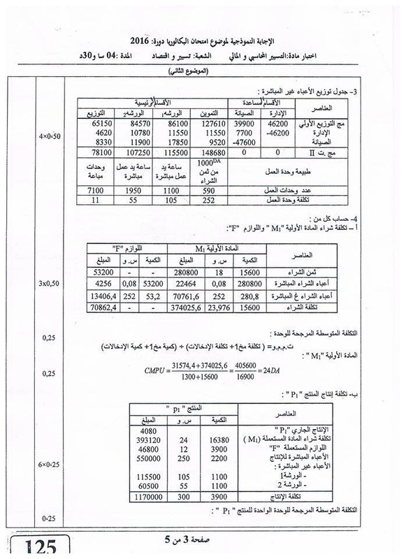 مواضيع و حلول شهادة الباكالوريا 2016 شعبة تسيير و اقتصاد 09_orig