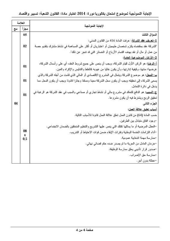 مواضيع و حلول شهادة البكالوريا 2014 شعبة تسيير و اقتصاد 1981027_orig