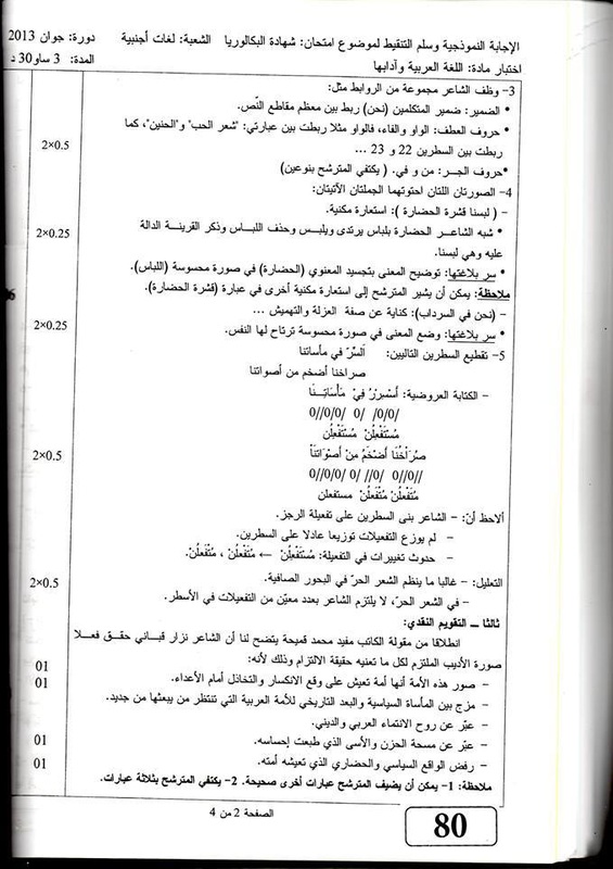 تصحيح موضوع اللغة العربية بكالوريا 2013 شعبة لغات أجنبية 2464311_orig