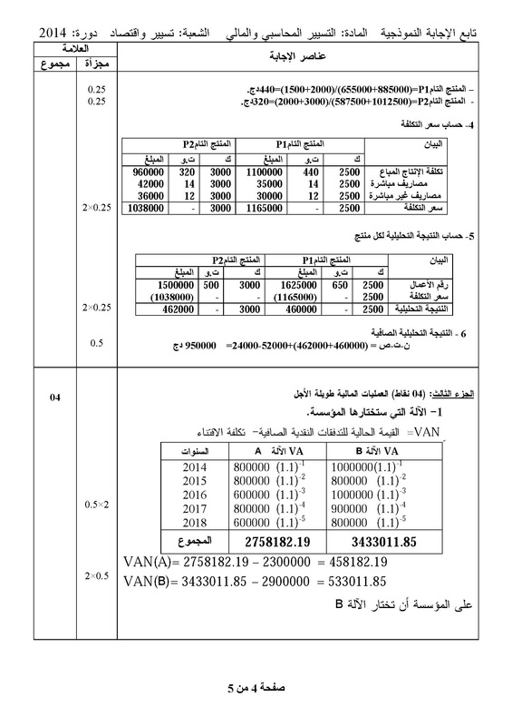 مواضيع و حلول شهادة البكالوريا 2014 شعبة تسيير و اقتصاد 3158682_orig