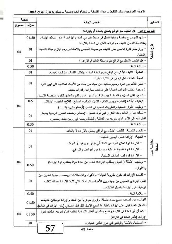  تصحيح الفلسفة بكالوريا 2013 اداب وفلسفة  9542914_orig