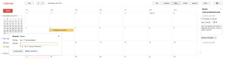 Aplicaciones de agendas y calendarios online Gcalendar