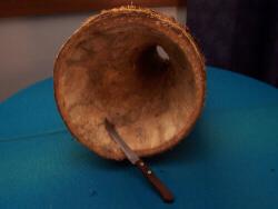 Construccion de Djembe con Pita y radiografia Djembepita03