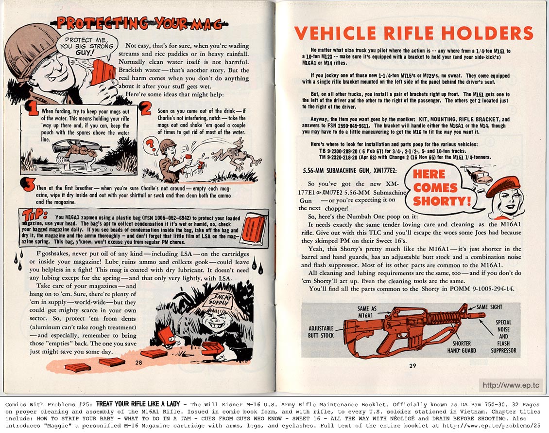 The Will Eisner M-16 U.S. Army Rifle Maintenance [m16a1] BIG photo 15