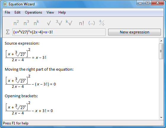 مكتبة البرامج, حمل أحدث البرامج في الرياضيات Equation