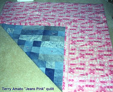 أفكار مميزة لعمل سجاد من من الجينز القديم ..  cool ideas to make floor mats and area rugs  Amato-pink