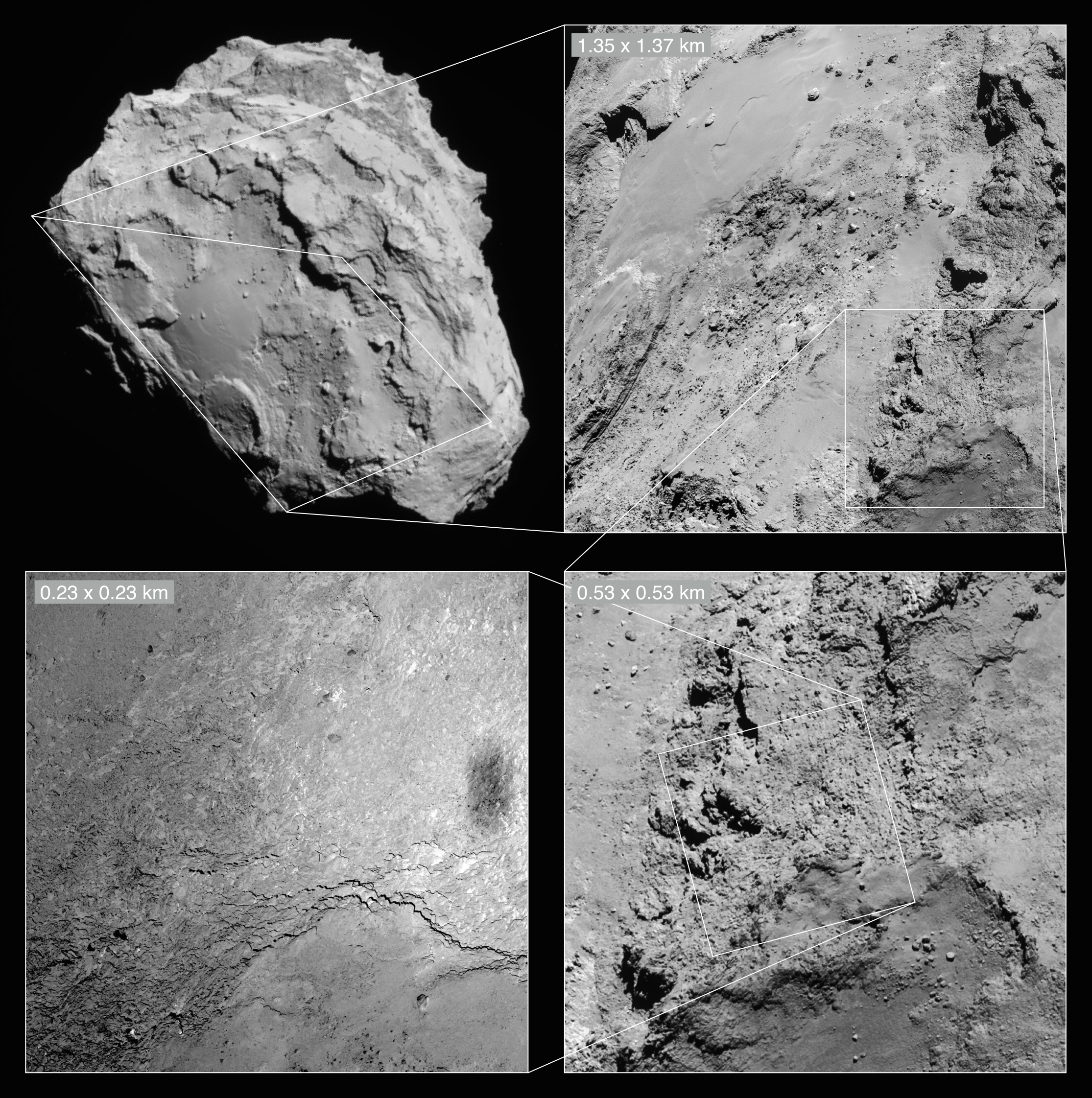 Astronomie et Espace - Page 38 14_February_flyby_in_context_Osiris_and_NavCam