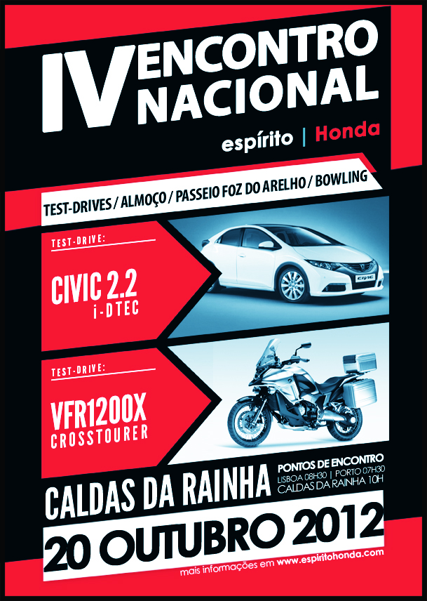 IV Encontro Nacional espírito | Honda Cartaz