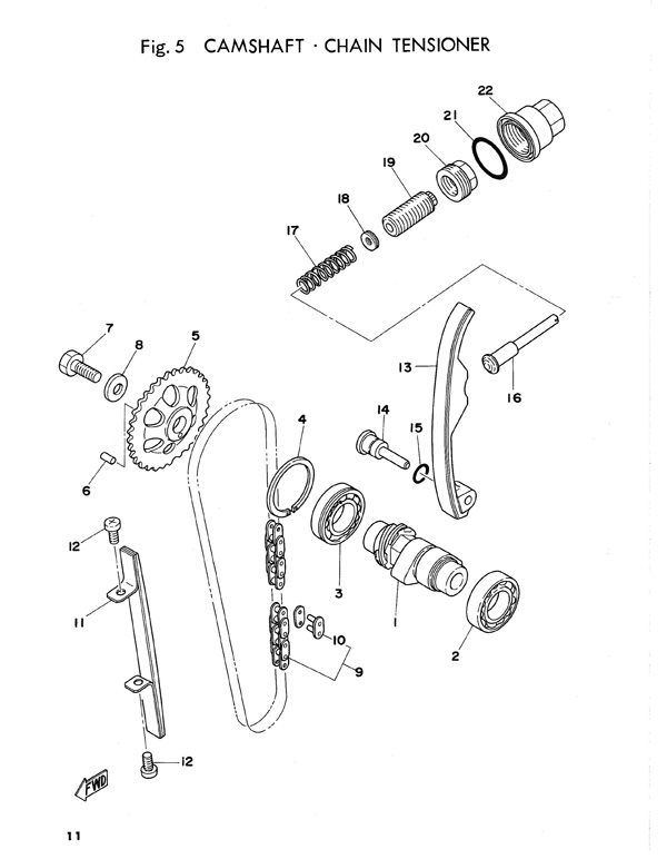 DISTRIBUTION-Chaîne-sr500-xt500 (1) : Usure et remplacement guides, pignons, tendeur, réglage ? - Page 5 500xt_parts76_pl05