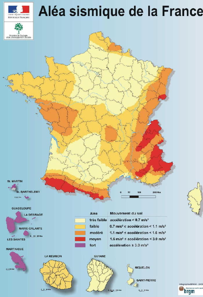 La carte des risques en France Etude-de-sol_fr-risque-sismique