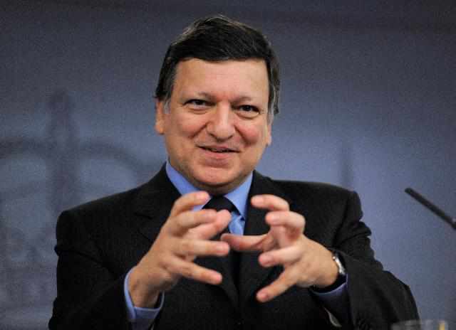 Comisión Europea reclama a España retrasar edad de jubilación y recortar pensiones Barroso_madrid_feb11