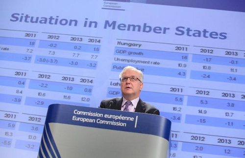 [Comisión Europea] Análisis semestral de la economía Europea - España Ollie_Rehn_rueda_prensa