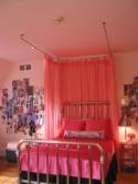 Room 13: Hales, Rose, and Katja's Dorm. Bed_ceiling_canopy