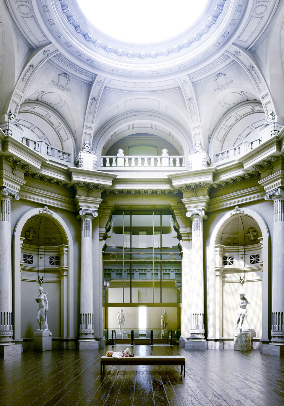 Making of rotunda- tut render vray + PhotoShop Fig-36