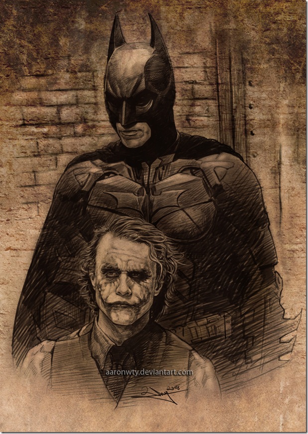 The Joker Fan Art Batman_versus_Joker_by_aaronwty_thumb