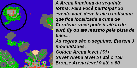 Golden Arena Horario e regulamentos. Arena