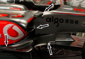 Develop blog 2009 Mclaren-sidepod-launch