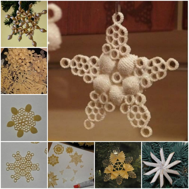 Flocos de neve 1 DIY-Pasta-Snowflake-Ornament-for-Christmas