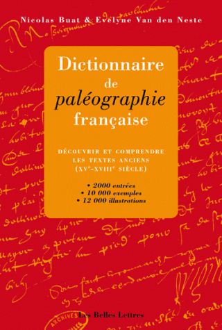 Dictionnaire de paléographie française 42718