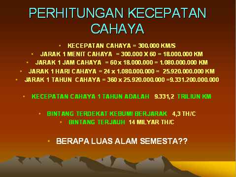 PERHITUNGAN KECEPATAN CAHAYA Perhitungan-kec-cahaya