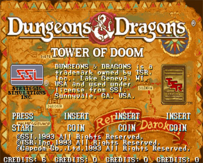 Dingoo From The Past #35 Dungeons & Dragons: Tower of Doom [CPS-2] MAMEmania-dd1