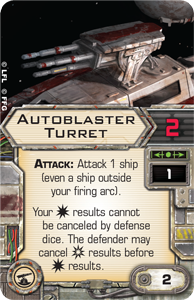 Wave VI - Scum and Villainy - NEWS !!! ONLY !!! Autoblaster-turret